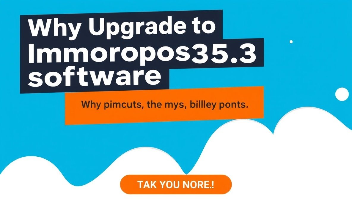 why upgrade immorpos35.3 software regularly